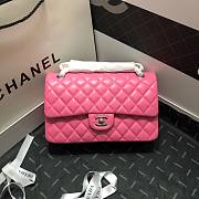 Chanel lambskin leather flap bag gold/pink 25cm - 1