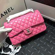 Chanel lambskin leather flap bag gold/pink 25cm - 6