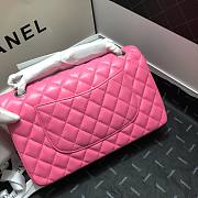 Chanel lambskin leather flap bag gold/pink 25cm - 3