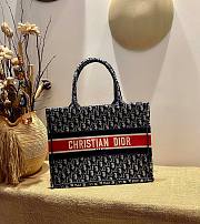 Dior Black Oblique Embroidery 36cm - 3