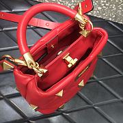 VALENTINO | Roman Stud Red Bag 520 In Nappa - 20×9×15cm - 4