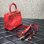 VALENTINO | Roman Stud Red Bag 520 In Nappa - 20×9×15cm - 3