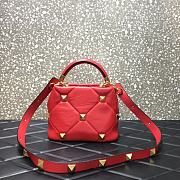 VALENTINO | Roman Stud Red Bag 520 In Nappa - 20×9×15cm - 2