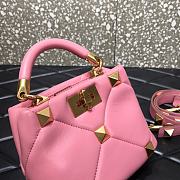 VALENTINO | Roman Stud Pink Bag 520 In Nappa - 20×9×15cm - 5