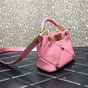 VALENTINO | Roman Stud Pink Bag 520 In Nappa - 20×9×15cm - 2