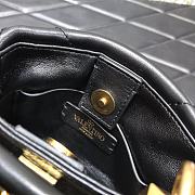 VALENTINO | Roman Stud Black Golden Bag 520 In Nappa - 20×9×15cm - 5