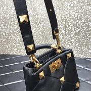 VALENTINO | Roman Stud Black Golden Bag 520 In Nappa - 20×9×15cm - 4