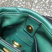 VALENTINO | Roman Stud Green Bag 520 In Nappa - 20×9×15cm - 5
