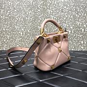 VALENTINO | Roman Stud Rose Cannelle Bag 520 In Nappa - 20×9×15cm - 6