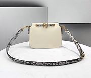 Fendi | TOUCH White Python leather bag - 8BT349 - 26.5 x 10 x 19cm - 1