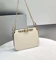 Fendi | TOUCH White Python leather bag - 8BT349 - 26.5 x 10 x 19cm - 6