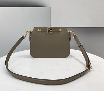 Fendi | TOUCH Grey leather bag - 8BT349 - 26.5 x 10 x 19cm