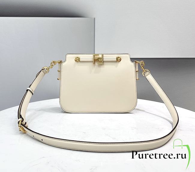 Fendi | TOUCH White leather bag - 8BT349 - 26.5 x 10 x 19cm - 1