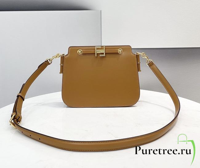 Fendi | TOUCH Brown leather bag - 8BT349 - 26.5 x 10 x 19cm - 1