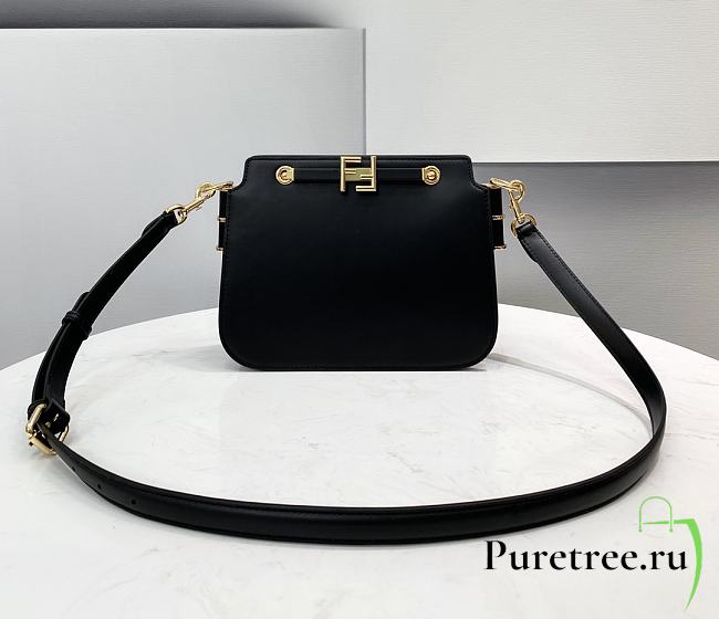 Fendi | TOUCH Black leather bag - 8BT349 - 26.5 x 10 x 19cm - 1