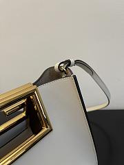 Fendi | Way Small White Shoulder Bag - 8BS054 - 20x9x17cm - 5