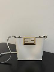 Fendi | Way Small White Shoulder Bag - 8BS054 - 20x9x17cm - 2