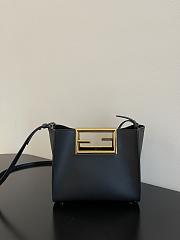 Fendi | Way Small Black Shoulder Bag - 8BS054 - 20x9x17cm - 3