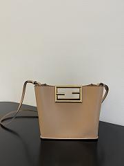 Fendi | Way Small Beige Shoulder Bag - 8BS054 - 20x9x17cm - 4