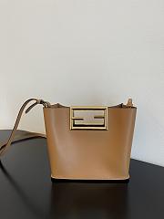 Fendi | Way Small Brown Shoulder Bag - 8BS054 - 20x9x17cm - 4