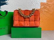 Bottega Veneta Chain Cassette Velvet Orange | 631421 - 3