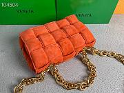 Bottega Veneta Chain Cassette Velvet Orange | 631421 - 2
