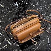 DIOR | Double Saddle Pouch Brown - S5668C - 19 x 10.5 x 5 cm - 2