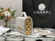 Chanel | Mini Flap bag White Gold Metal - AS2796 - 12.5 × 17.5 × 5.5 cm - 5