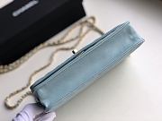CHANEL | Wallet On Chain Light blue - A80982 - 19x13.5x3.5cm - 6