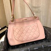 CHANEL | Lambskin Curved Flap Bag Light Pink - AS0416 - 24cm - 4