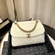 CHANEL | Lambskin Curved Flap Bag White - AS0416 - 24cm - 2