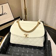 CHANEL | Lambskin Curved Flap Bag White - AS0416 - 24cm - 3