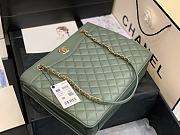 CHANEL | Large Coco Vintage Timeless Green Bag - A57030 - 35 x 11 x 27 cm - 4