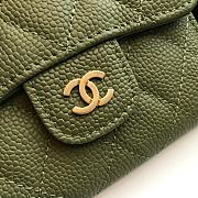 CHANEL | Classic small flap wallet Tri-fold Seagrass - A82288 - 10.5 x 11.5 x 3cm - 3