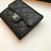 CHANEL | Classic small flap wallet Tri-fold Black - A82288 - 10.5 x 11.5 x 3cm - 2