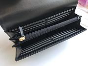 CHANEL | Long Black Flap Wallet - A80286 - 10.5 × 19 × 3 cm - 4