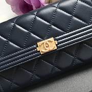 CHANEL | Long Dark Blue Wallet - A80286 - 10.5 × 19 × 3 cm - 5