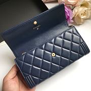 CHANEL | Long Dark Blue Wallet - A80286 - 10.5 × 19 × 3 cm - 4