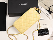 CHANEL | Small Yellow Quilted Clutch With Chain - A82527 - 10×19×4cm - 6