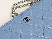 CHANEL | Small Blue Quilted Clutch With Chain - A82527 - 10×19×4cm - 5