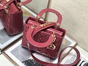 DIOR | Lady My ABCDior Pink patent bag - 20 x 16.5 x 8 cm - 5
