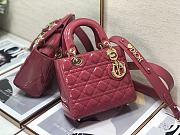 DIOR | Lady My ABCDior Pink patent bag - 20 x 16.5 x 8 cm - 3