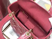 DIOR | Lady My ABCDior Pink patent bag - 20 x 16.5 x 8 cm - 2