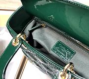 DIOR | Lady My ABCDior Dark Green patent bag - 20 x 16.5 x 8 cm - 4