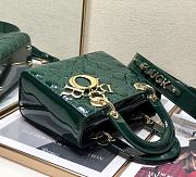 DIOR | Lady My ABCDior Dark Green patent bag - 20 x 16.5 x 8 cm - 3