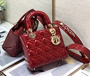 DIOR | Lady My ABCDior Red patent bag - 20 x 16.5 x 8 cm - 6
