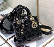 DIOR | Lady My ABCDior Black patent bag - 20 x 16.5 x 8 cm - 1