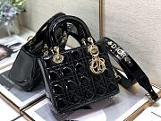 DIOR | Lady My ABCDior Black patent bag - 20 x 16.5 x 8 cm - 6