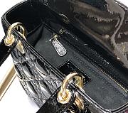 DIOR | Lady My ABCDior Black patent bag - 20 x 16.5 x 8 cm - 4