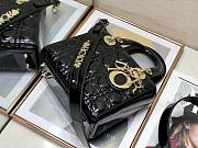 DIOR | Lady My ABCDior Black patent bag - 20 x 16.5 x 8 cm - 3